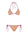 Missoni Triangle Bikini Set In Multi-color