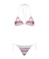 Missoni Triangle Bikini Set In White