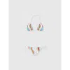 Missoni Triangle Bikini Swimsuit With Lamé Wave Pattern In Multicoloured