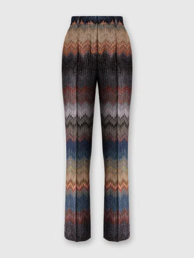 Missoni Trumpet Pants With Snake Pattern In Multi