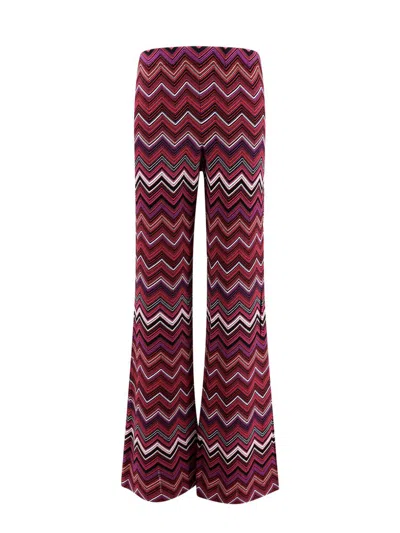 Missoni Zigzag Trousers In Multicolor