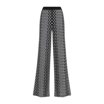 Missoni Zigzag-design Trousers In Black