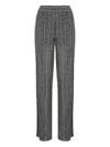 Missoni Metallic Striped Wide-leg Trousers In Gray