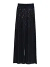 Missoni Wide-leg High Waist Striped Sequin Trousers In Blue