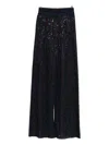 Missoni Wide-leg High Waist Striped Sequin Trousers In Black