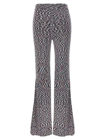 Missoni Patterned Pants In Blue Navy