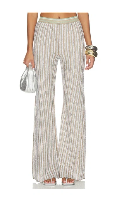 Missoni Trousers In Cream  Orange And Green