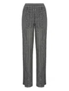 Missoni Metallic Striped Wide-leg Trousers In Gray