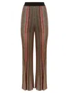 MISSONI TROUSERS IN VERTICAL STRIPED KNIT