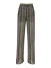Missoni Pantalone In Misto Viscosa Stretch Ricamata Donna In Multi