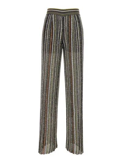 MISSONI MULTICOLOR TROUSERS WITH ALL-OVER SEQUINS IN FABRIC WOMAN