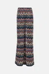 Missoni Long Zigzag Pattern Trousers With Elastic Waistband In Multi