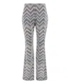 Missoni Sequined Metallic Crochet-knit Flared Pants In Multicolor
