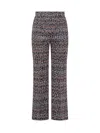 Missoni Cropped Trousers Viscose Blend Lamé Zig Zag In Multicolor