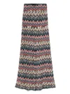 Missoni Long Zigzag Pattern Trousers With Elastic Waistband In Multi