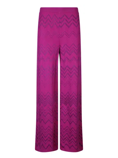 Missoni Trousers In Red