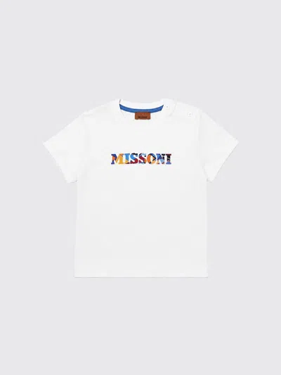 Missoni Babies'  T-shirt Kids In White