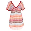 Missoni Tunic Dress In Multicolor Cotton