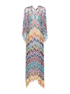 Missoni Woman Mini Dress Ocher Size S Viscose In Multicolour