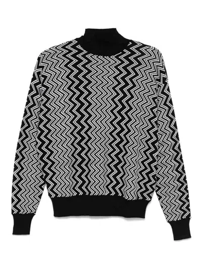 Missoni Turtle Neck In Black