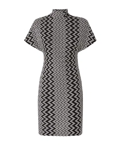 Missoni Turtleneck Dress In Multi