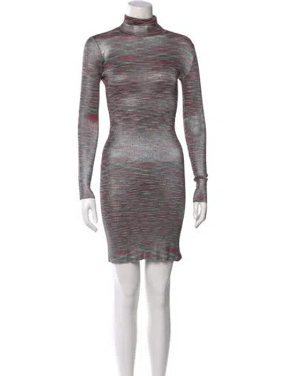 Pre-owned Missoni Turtleneck Mini Dress