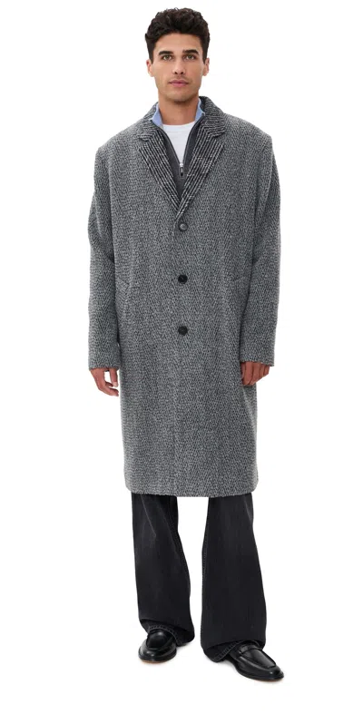 Missoni Tweed Coat Dark Grey