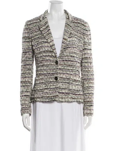 Pre-owned Missoni Tweed Pattern Blazer In Multi