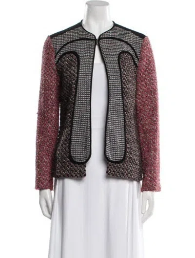 Pre-owned Missoni Tweed Pattern Evening Jacket In Red