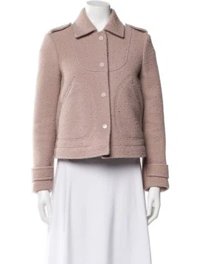 Pre-owned Missoni Tweed Pattern Jacket In Pink