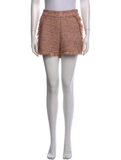 Pre-owned Missoni Tweed Pattern Mini Shorts In Pink