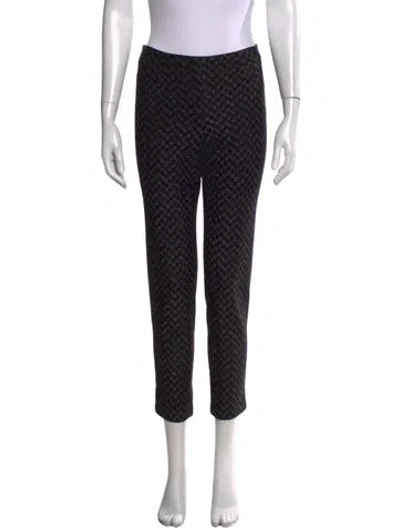 Pre-owned Missoni Tweed Pattern Straight Leg Pants In Black