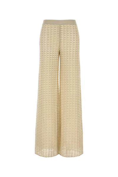 Missoni Beige Two-tone Viscose Blend Wide-leg Pant