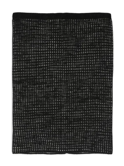 Missoni Wool Knitted Neck Warmer Scarf In Black