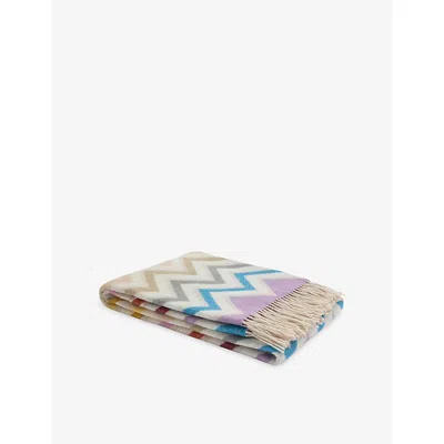Missoni Ulticolor Watamu Zigzag Wool-blend Throw 130cm X 190cm In Multi