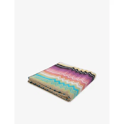 Missoni Ulticolour Giacomo Chevron Cotton-terry Bath Towel In Multi