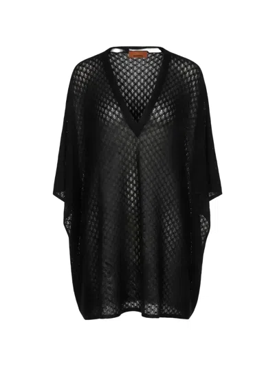 Missoni V-neck Cover-up In Black