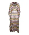 Missoni Draped Sleeves Kaftan Zigzag Embroidery In Multicolor