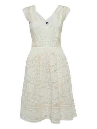 Pre-owned Missoni V-neck Dress In White