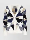 Missoni Geometric-pattern V-neck Cardigan In Multi