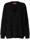 Missoni Zig Zag Sweater In Black