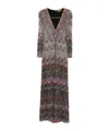 Missoni Midi Dress With Zigzag Pattern In Gray