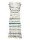 Missoni Zigzag-intarsia Open-knit Maxi Dress In Multi