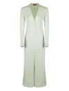 Missoni Long Knitted Cardigan In Green