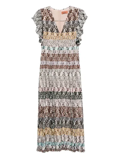 MISSONI V-NECK MIDI DRESS