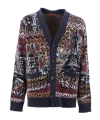 Missoni Patterned-jacquard Cardigan In Black