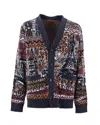 Missoni Patterned-jacquard Cardigan In Gr Multi