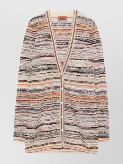 Missoni Women's V-necked Cardigan In Orange