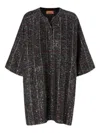 Missoni V-neck Sequin Embroidered Mini Dress In Black
