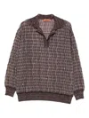Missoni V-neck Sweater In Brown